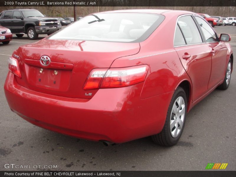 Barcelona Red Metallic / Ash 2009 Toyota Camry LE