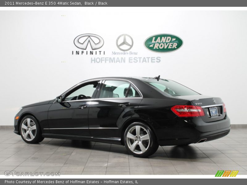 Black / Black 2011 Mercedes-Benz E 350 4Matic Sedan