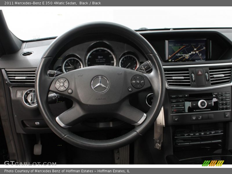 Black / Black 2011 Mercedes-Benz E 350 4Matic Sedan