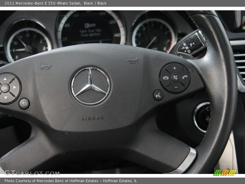 Black / Black 2011 Mercedes-Benz E 350 4Matic Sedan