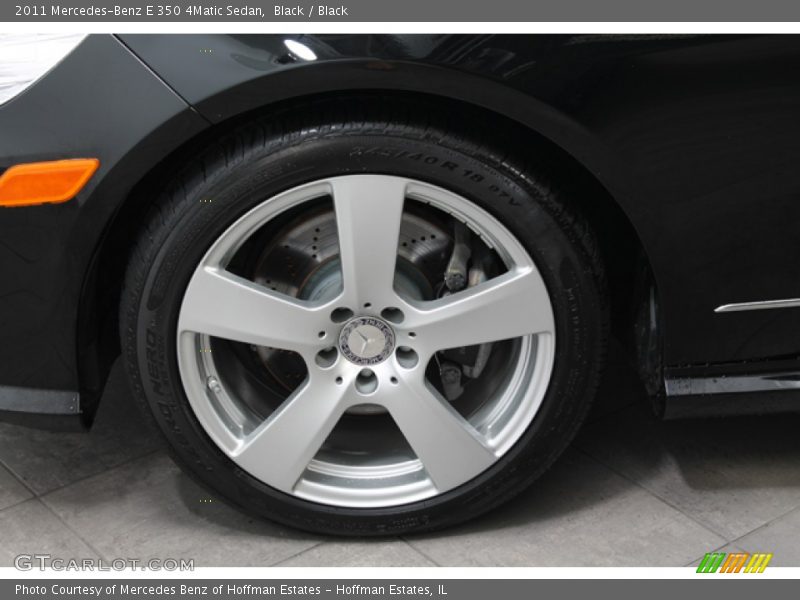Black / Black 2011 Mercedes-Benz E 350 4Matic Sedan