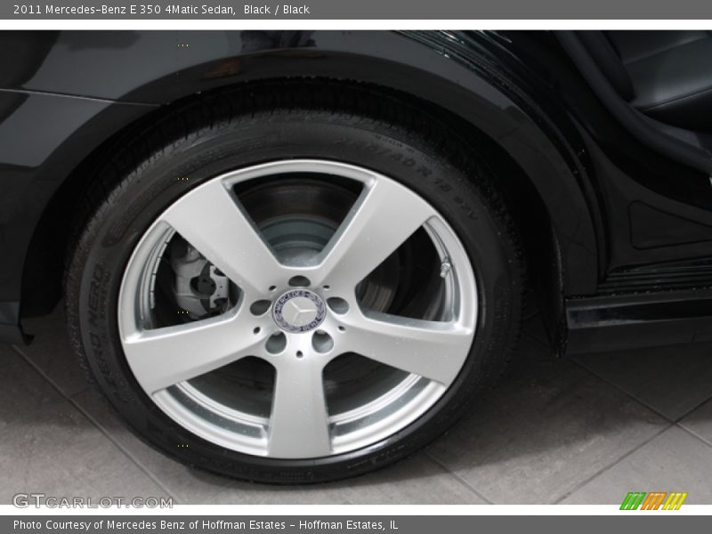 Black / Black 2011 Mercedes-Benz E 350 4Matic Sedan