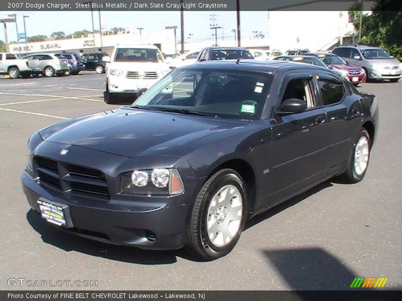 Steel Blue Metallic / Dark Slate Gray/Light Graystone 2007 Dodge Charger