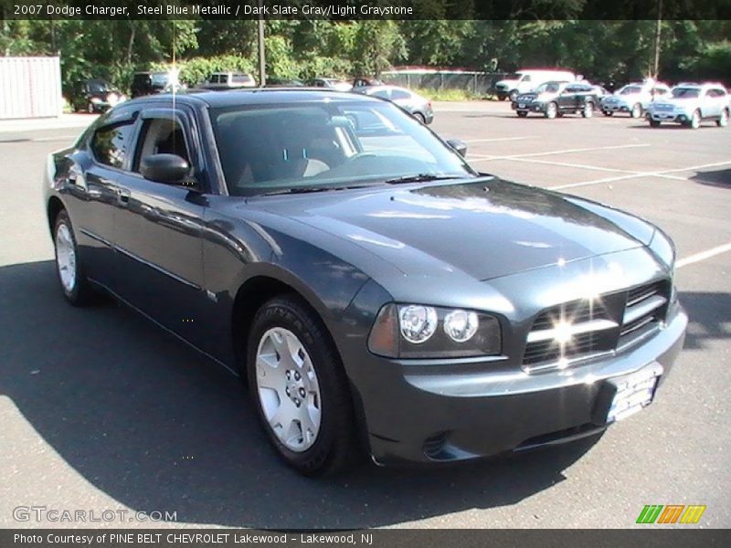 Steel Blue Metallic / Dark Slate Gray/Light Graystone 2007 Dodge Charger