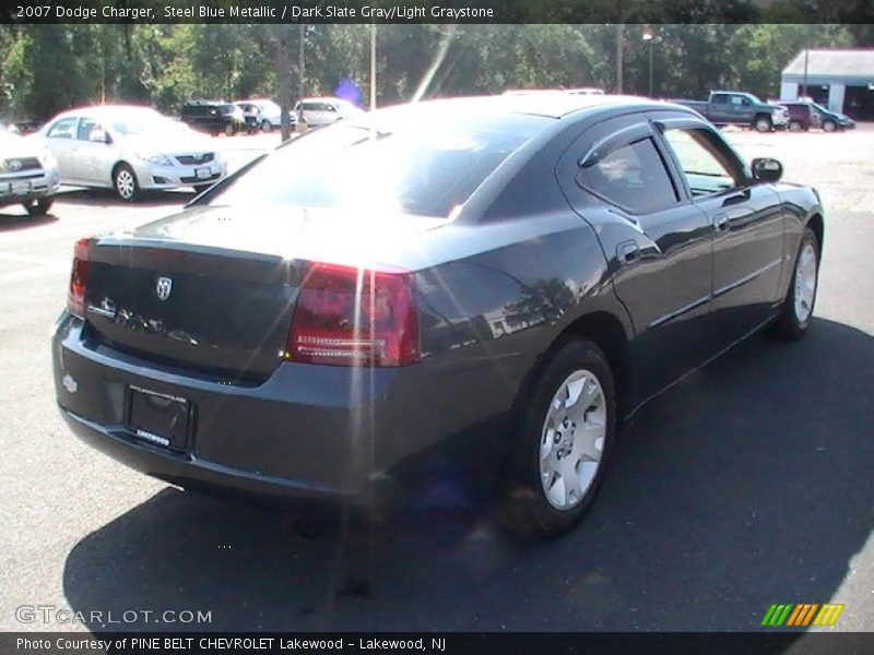 Steel Blue Metallic / Dark Slate Gray/Light Graystone 2007 Dodge Charger