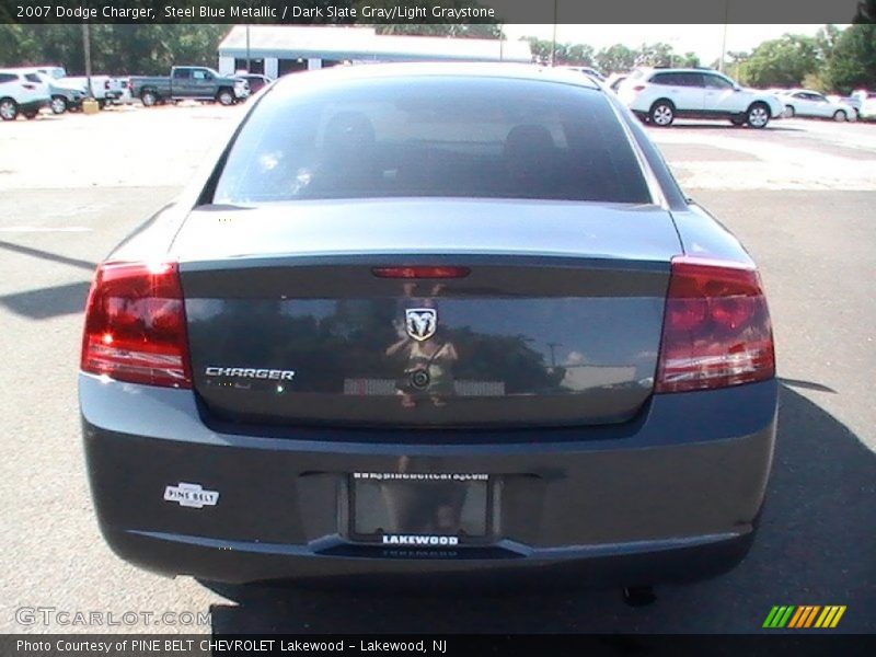 Steel Blue Metallic / Dark Slate Gray/Light Graystone 2007 Dodge Charger