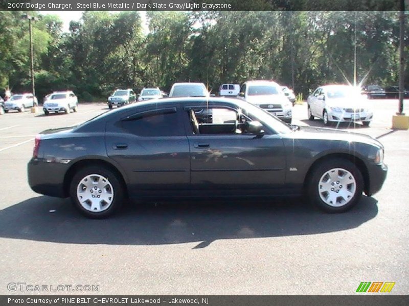 Steel Blue Metallic / Dark Slate Gray/Light Graystone 2007 Dodge Charger