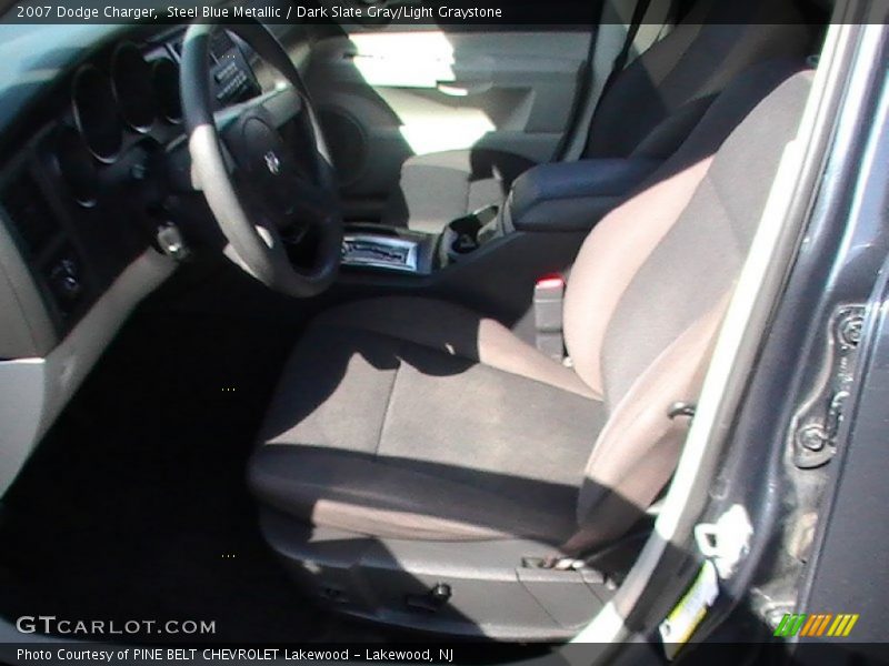 Steel Blue Metallic / Dark Slate Gray/Light Graystone 2007 Dodge Charger