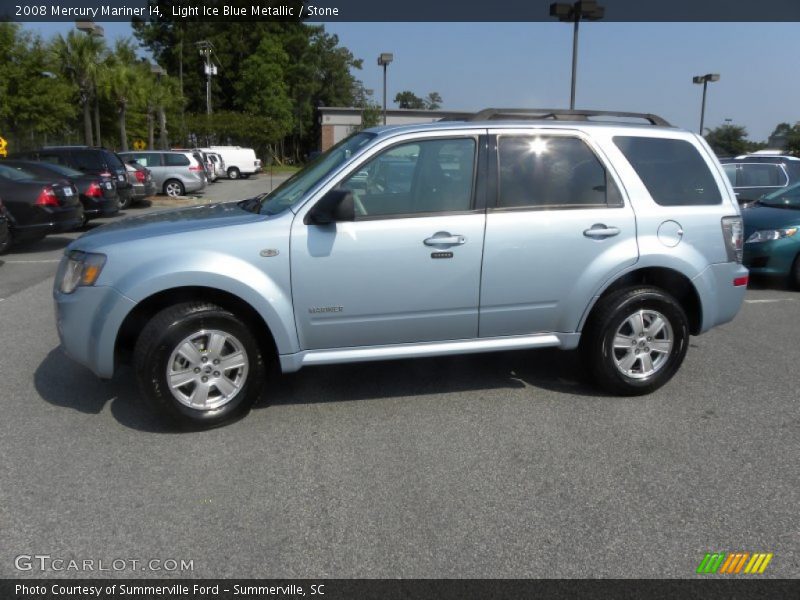 Light Ice Blue Metallic / Stone 2008 Mercury Mariner I4