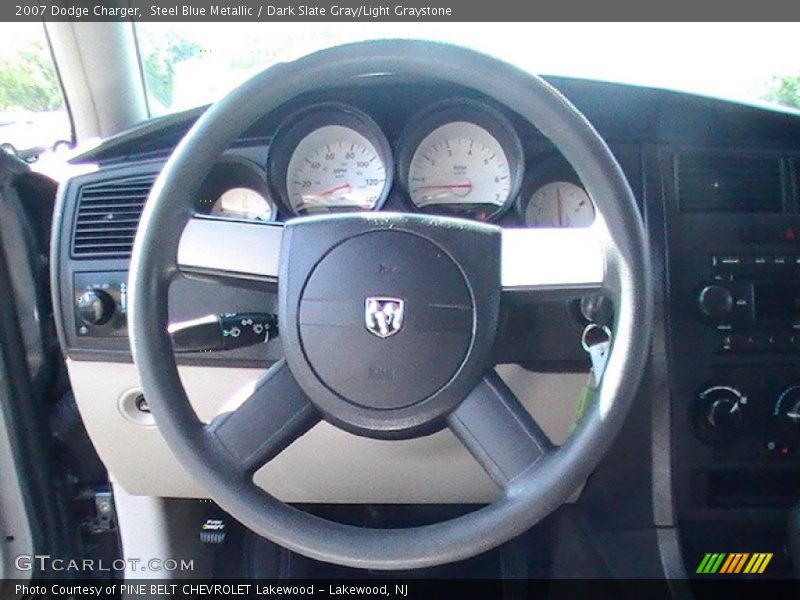 Steel Blue Metallic / Dark Slate Gray/Light Graystone 2007 Dodge Charger