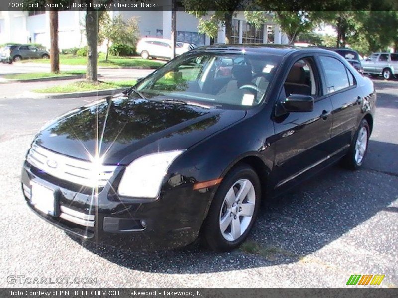 Black Ebony / Charcoal Black 2008 Ford Fusion SE