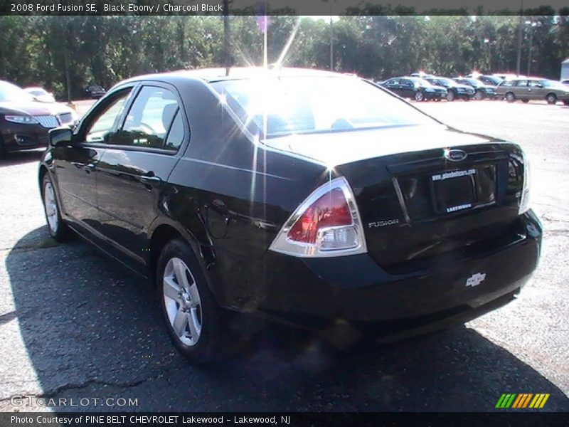 Black Ebony / Charcoal Black 2008 Ford Fusion SE