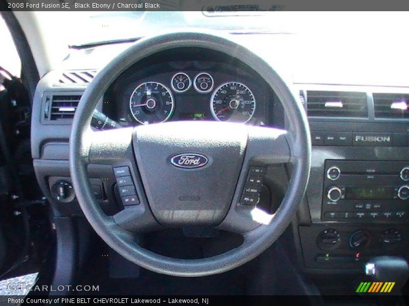 Black Ebony / Charcoal Black 2008 Ford Fusion SE