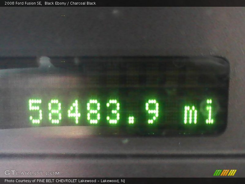 Black Ebony / Charcoal Black 2008 Ford Fusion SE