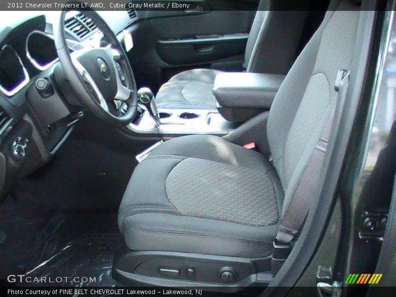 Cyber Gray Metallic / Ebony 2012 Chevrolet Traverse LT AWD