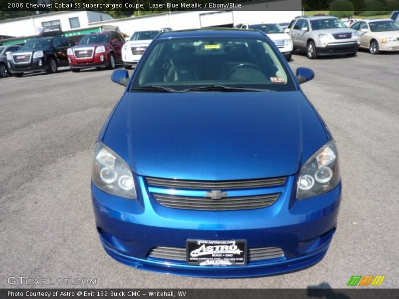 Laser Blue Metallic / Ebony/Blue 2006 Chevrolet Cobalt SS Supercharged Coupe