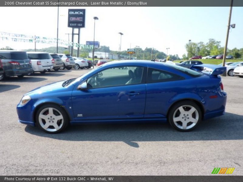 Laser Blue Metallic / Ebony/Blue 2006 Chevrolet Cobalt SS Supercharged Coupe