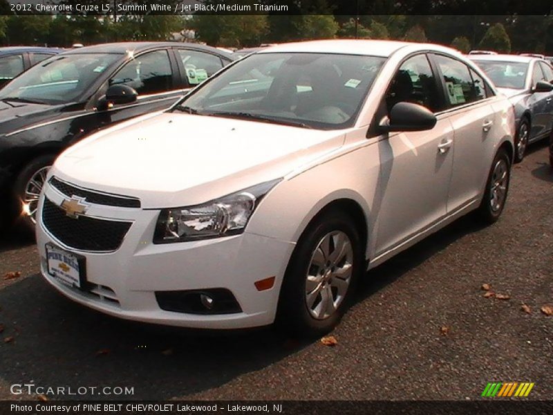 Summit White / Jet Black/Medium Titanium 2012 Chevrolet Cruze LS