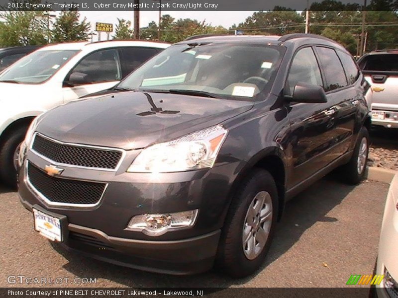 Cyber Gray Metallic / Dark Gray/Light Gray 2012 Chevrolet Traverse LS