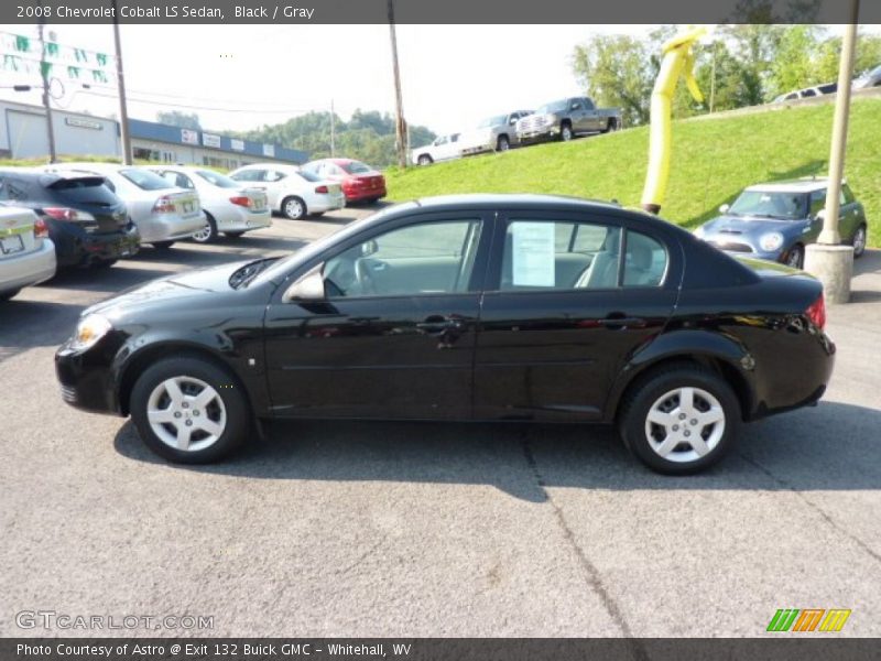 Black / Gray 2008 Chevrolet Cobalt LS Sedan