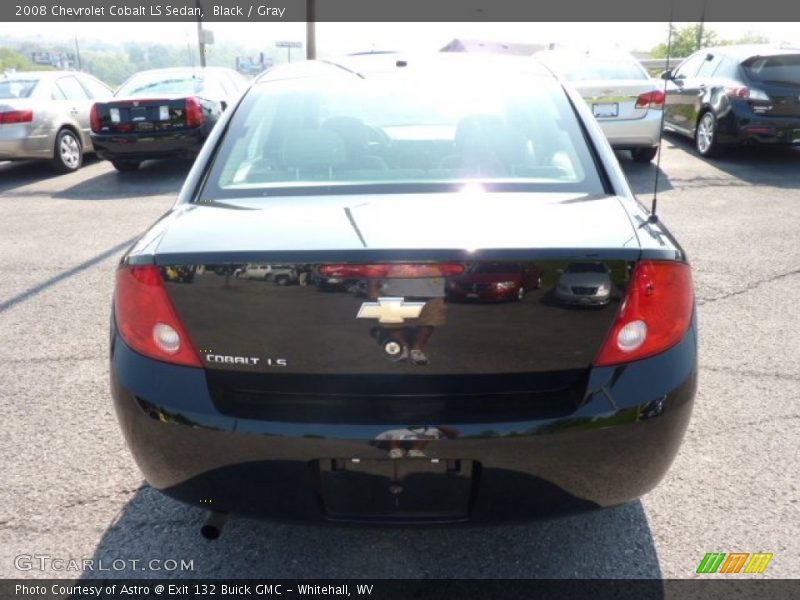 Black / Gray 2008 Chevrolet Cobalt LS Sedan