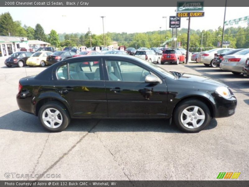 Black / Gray 2008 Chevrolet Cobalt LS Sedan