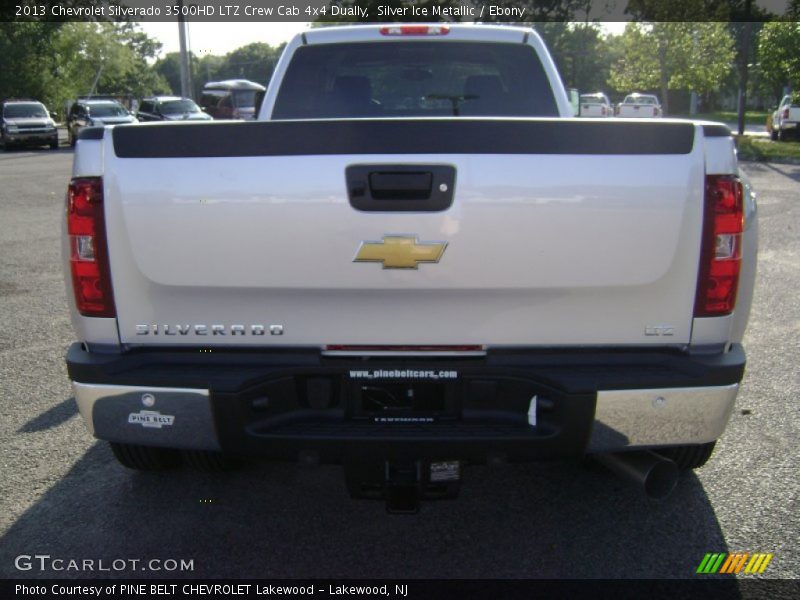 Silver Ice Metallic / Ebony 2013 Chevrolet Silverado 3500HD LTZ Crew Cab 4x4 Dually