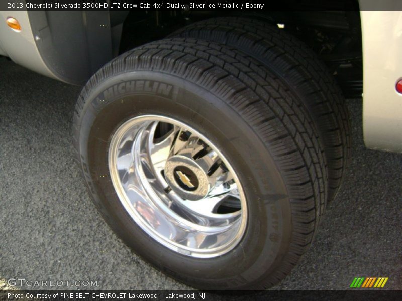 Silver Ice Metallic / Ebony 2013 Chevrolet Silverado 3500HD LTZ Crew Cab 4x4 Dually