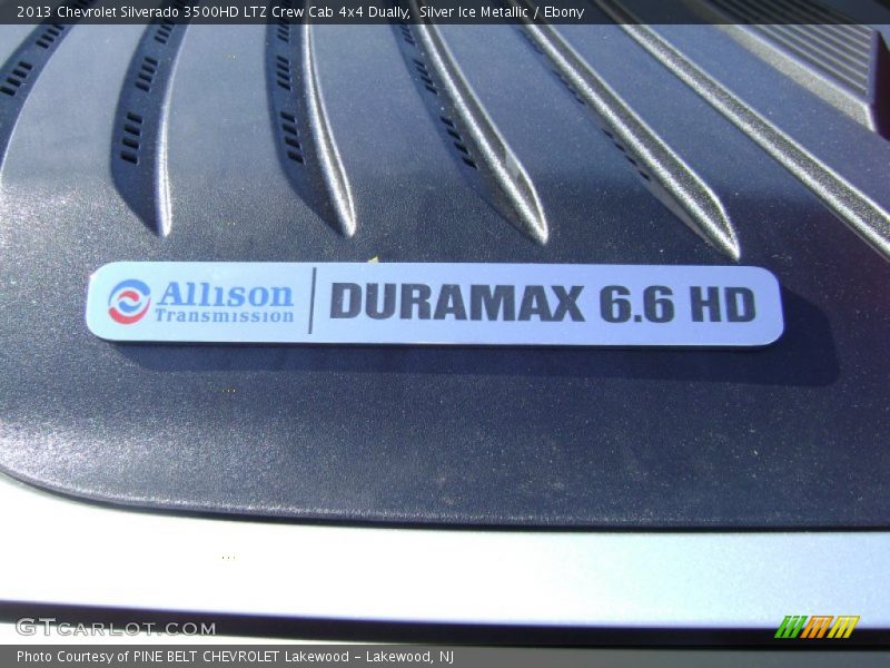 Silver Ice Metallic / Ebony 2013 Chevrolet Silverado 3500HD LTZ Crew Cab 4x4 Dually