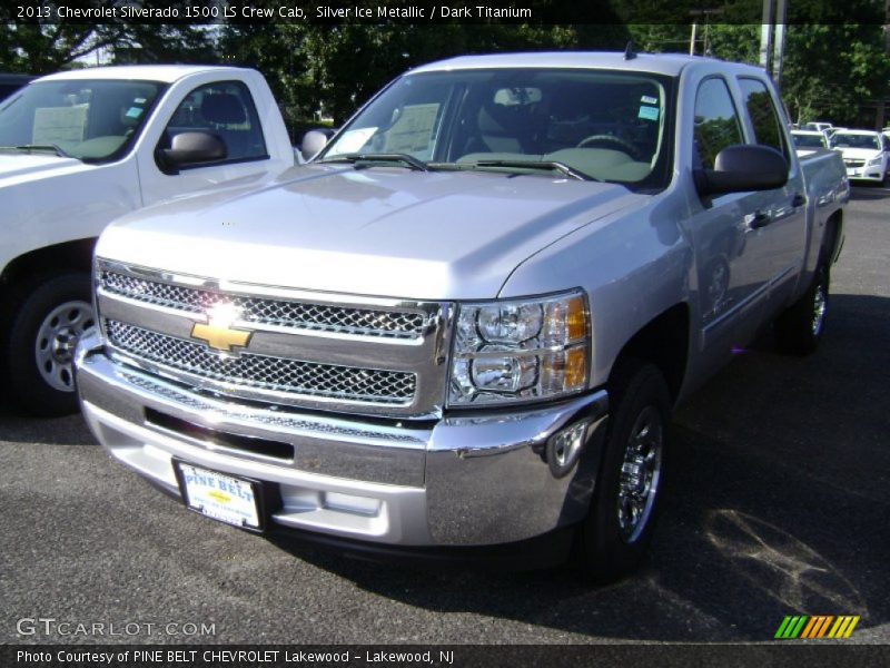 Silver Ice Metallic / Dark Titanium 2013 Chevrolet Silverado 1500 LS Crew Cab