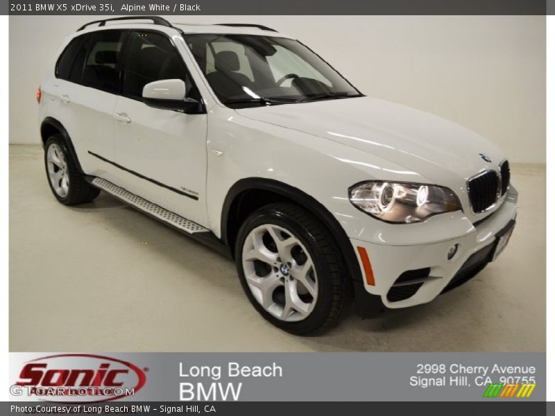 Alpine White / Black 2011 BMW X5 xDrive 35i