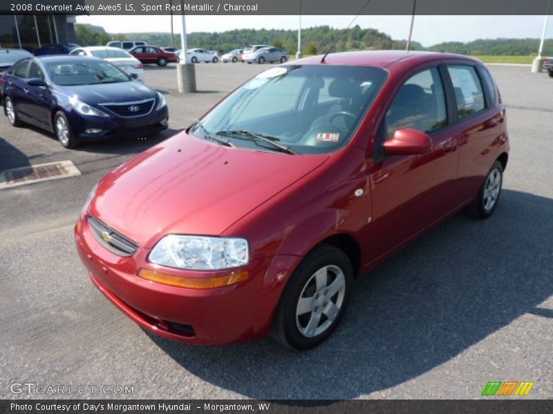 Sport Red Metallic / Charcoal 2008 Chevrolet Aveo Aveo5 LS