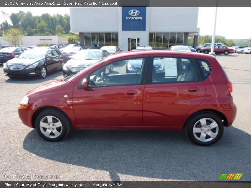 Sport Red Metallic / Charcoal 2008 Chevrolet Aveo Aveo5 LS