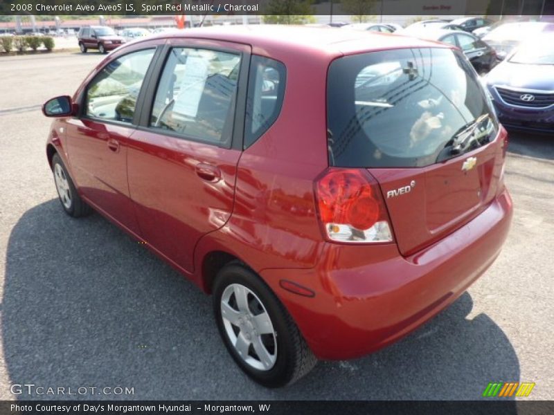 Sport Red Metallic / Charcoal 2008 Chevrolet Aveo Aveo5 LS