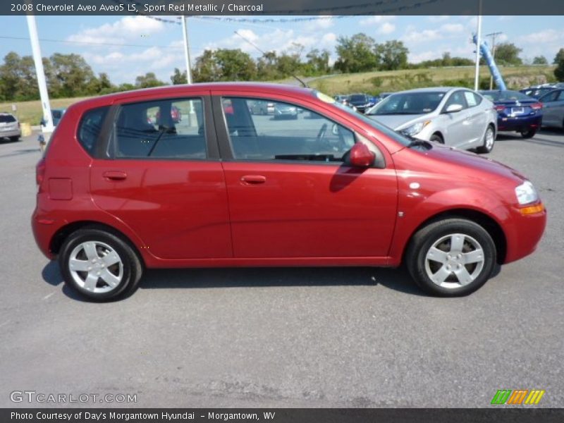 Sport Red Metallic / Charcoal 2008 Chevrolet Aveo Aveo5 LS