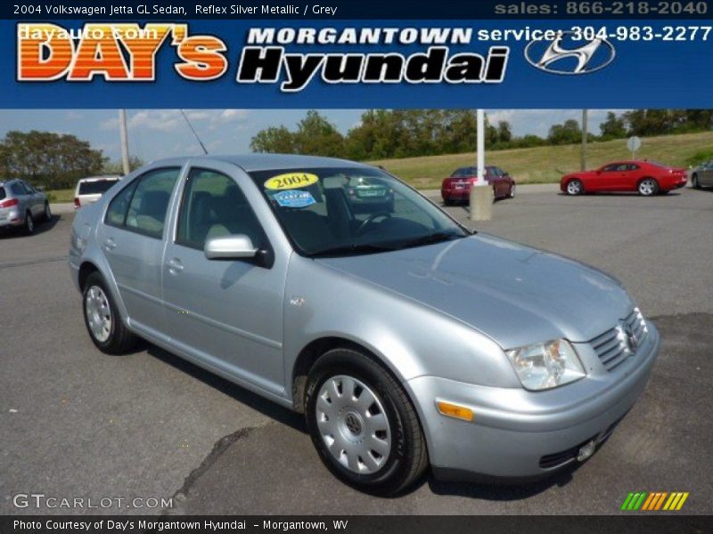 Reflex Silver Metallic / Grey 2004 Volkswagen Jetta GL Sedan