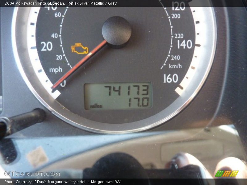 Reflex Silver Metallic / Grey 2004 Volkswagen Jetta GL Sedan