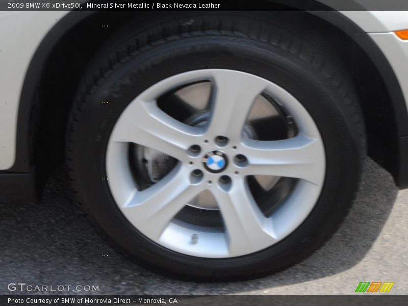 Mineral Silver Metallic / Black Nevada Leather 2009 BMW X6 xDrive50i