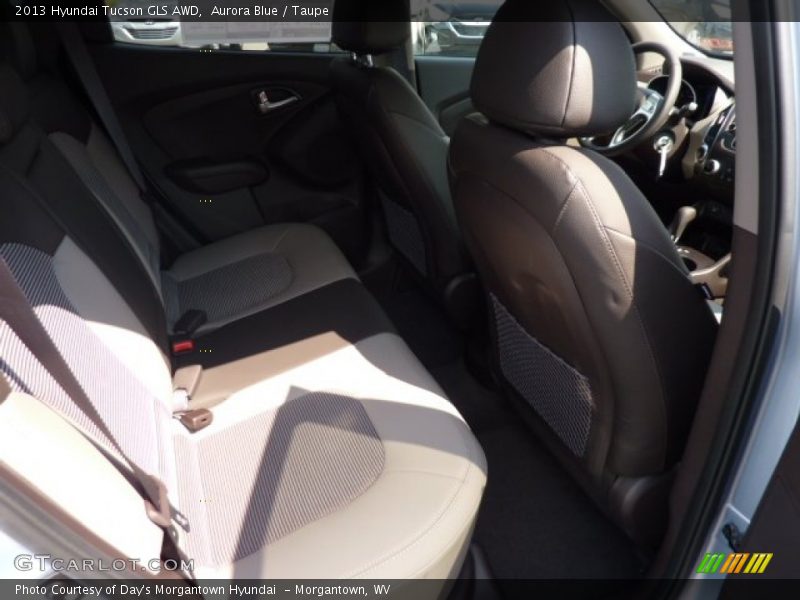 Aurora Blue / Taupe 2013 Hyundai Tucson GLS AWD