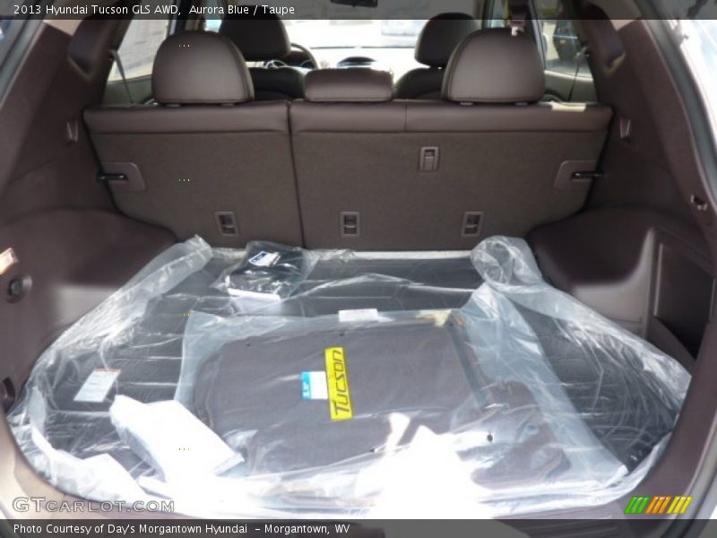 Aurora Blue / Taupe 2013 Hyundai Tucson GLS AWD