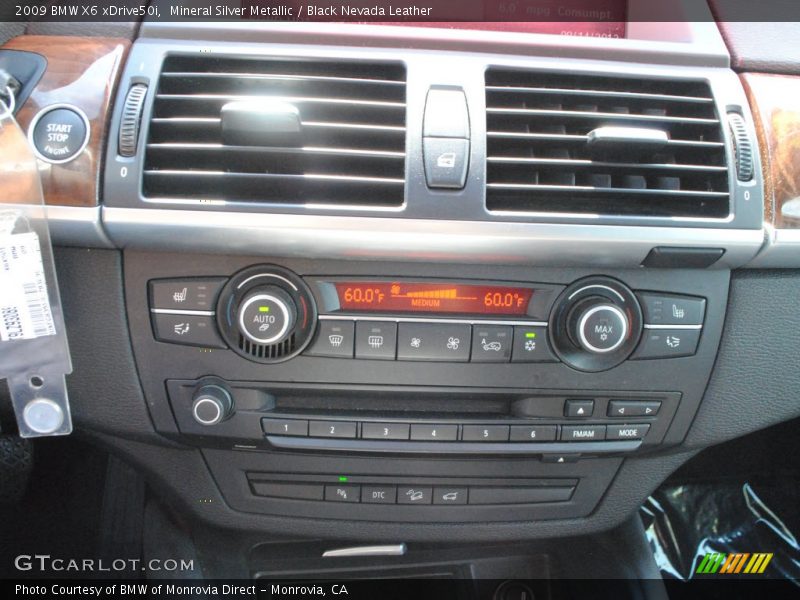 Mineral Silver Metallic / Black Nevada Leather 2009 BMW X6 xDrive50i