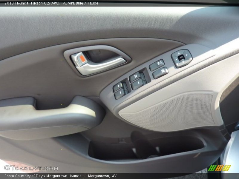 Aurora Blue / Taupe 2013 Hyundai Tucson GLS AWD