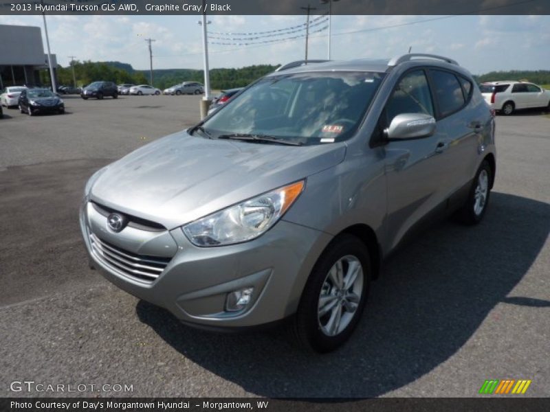 Graphite Gray / Black 2013 Hyundai Tucson GLS AWD