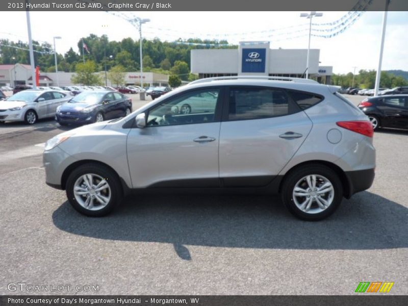 Graphite Gray / Black 2013 Hyundai Tucson GLS AWD