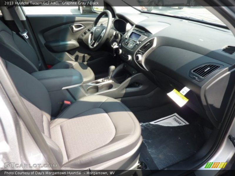 Graphite Gray / Black 2013 Hyundai Tucson GLS AWD