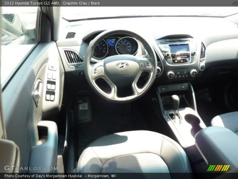 Graphite Gray / Black 2013 Hyundai Tucson GLS AWD