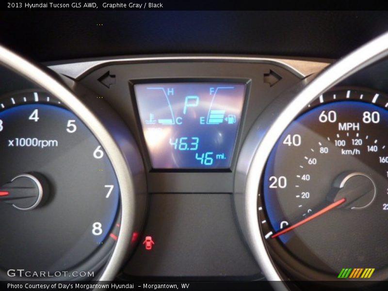 Graphite Gray / Black 2013 Hyundai Tucson GLS AWD