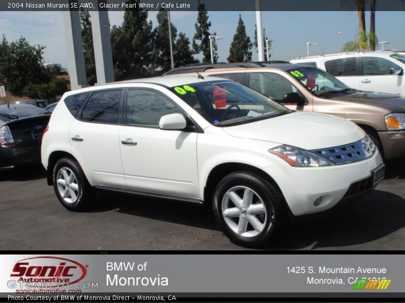 Glacier Pearl White / Cafe Latte 2004 Nissan Murano SE AWD