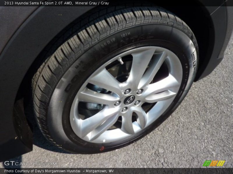 Mineral Gray / Gray 2013 Hyundai Santa Fe Sport 2.0T AWD