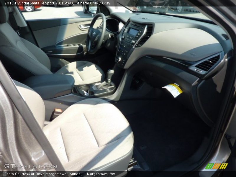 Mineral Gray / Gray 2013 Hyundai Santa Fe Sport 2.0T AWD